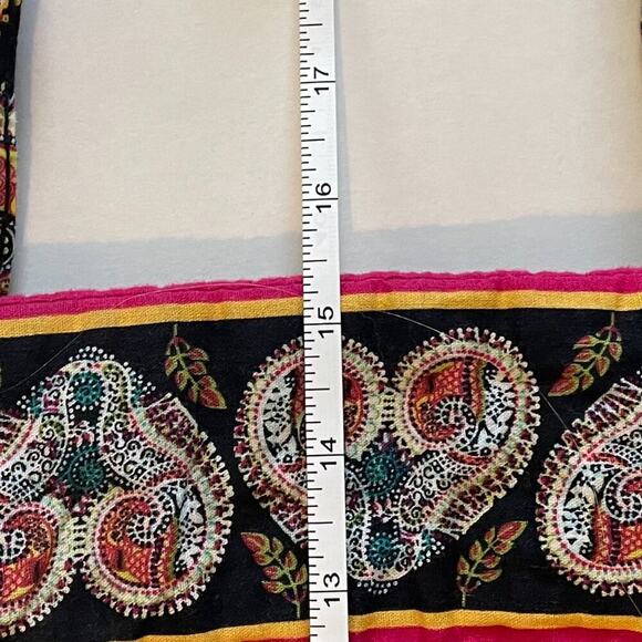 Quilted Cotton Paisley, Hearts, Tote, Purse, Bag Ruffle Pockets Red, Blue, Brown - Picture 13 of 16